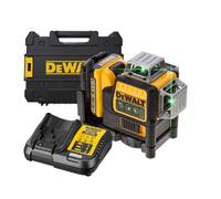 DEWALT DCE089D1G Livella laser verde 10,8 V x 3 linea trasversale autolivella...