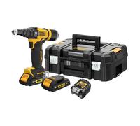 DEWALT DCF403D2GT-QW rivettatrice 18v brushless compact 2,4-3,2-4-4,8mm 2 bat...