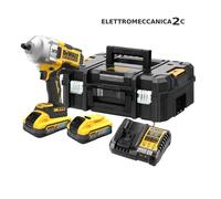 DeWALT Avvitatore a percussione a batteria DCF961H2T-QW, 18 V, 5 Ah, avvitatore a percussione 1626 Nm, coppia fissa max