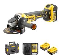 DeWalt DCG405P2T Smerigliatrice Angolare 125 mm 18V XR Litio 5 Ah Brushless Kit