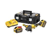DEWALT DCG418X2-QW - Grinder angolare, 125 mm, 54 V, FV, 2 x 9 Ah, colore: Nero/Giallo