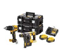DEWALT DCK2005P2T-IT kit 18v avvitatore dcd805p2t tassellatore dch273nt 2 tstak