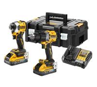 DeWalt DCK2050H2T- DCD805 + DCF850, 2 x 5,0 Ah Powerstack, caricatore e TSTAK