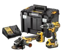 DEWALT DCK2080P2T-QW kit 18v avvitatore perc. dcd796p2 smerigliatrice dcg405n