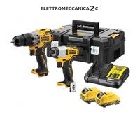 DEWALT DCK2111L2T-QW kit 12v dcd706 dcf801 2x3ah tstak