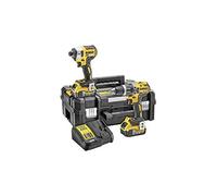 DEWALT DCK266P2T-GB XR - Kit di trapano combinato e avvitatore a percussione senza spazzole in scatola TSTAK, 1 W, 18 V, giallo/nero