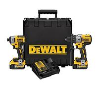 DEWALT DCK299P2 20V MAX XR 5.0Ah Premium Cordless Hammerdrill & Impact Driver Combo Kit