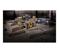 DEWALT Kit 3 attrezzi XR 18V senza fili trapano avvitatore a percussione compatta, avvitatore a urti, perforatore SDS-Plus, XR 18 V 5 Ah Li-Ion, 3 batterie, 2 scatole TSTAK DCK368P3T-QW