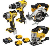 DeWalt DCK551P3T-QW - Kit di attrezzi 18 V, colore: Giallo/Nero