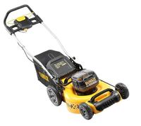 DeWalt dcmw564p2-qw tosaerba 18 V Senza fili - capacità di taglio: 48 cm - range XR - Tecnologia Brushless - 2 batterie litio Ion 18 V 5.0 Ah incluse, 18 V, giallo