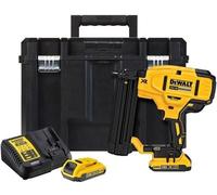 Dewalt dcn680d2qw chiodatrice a batteria 18v 18ga 1554mm 2x2.0ah tstak