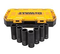DEWALT Deep Impact Socket Set, 7-Piece, 1/2" Drive Metric (DWMT74737)