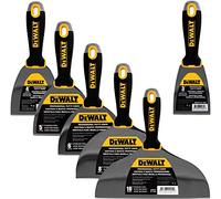 DEWALT DELUXE Stainless Steel Putty Knife Set | 4/5/6/8/10-Inch + 3-Inch Included for FREE | Soft Grip Handles | DXTT-3-139