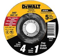 DEWALT Disco da taglio, multiuso, 10,5 cm, confezione da 5 (DW8424B5)