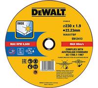 DEWALT DISCO EXTREME TAGLIO ACCIAIO INOX - PIATTO - 230mm 1.9mm - Confezione da 1 pezzo, DT43909-QZ