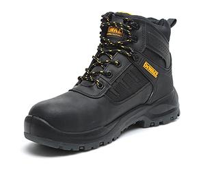 DEWALT Douglas - Stivali di sicurezza da uomo, impermeabili, punta in acciaio, taglia 44, colore: Nero
