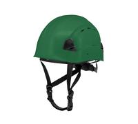 DEWALT DPG22V Casco di sicurezza ventilato a cricchetto unisex tipo II classe C 4 punti, colore verde, taglia adulto