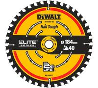 Dewalt DT10303 Lama Sega Circolare Extreme 184x16mm 40T Compensato