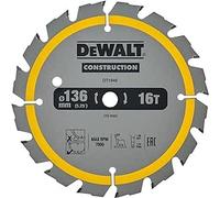 DeWalt DT1946-QZ Lama Sega Circolare 136x10mm 16T Legno Chiodato