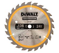 DeWalt Dt1947-Qz Lama Circolare Per Seghe A Batteria, 136 X 10 Mm, 24 Denti