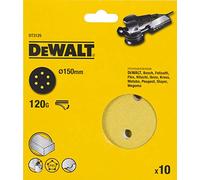DEWALT DT3125-QZ disco abrasivo levigatrice 150mm grana 120 - confezione da 10 fogli - 6 fori