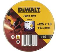 DeWalt DT3507-QZ Dischi Taglio Abrasivo Smerigliatrice 125x1mm 10pz Acciaio