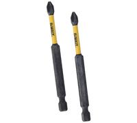 DeWalt DT70567T-QZ Inserti per Avvitatore a Impulsi Impact Torsion Extreme, Attacco 1/4", 85 mm PH2, 2 Pezzi, Nero