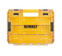 DeWALT Tough Case (Large) Organizer, Tool Box, Storage Case, Tool Box, Transparent Lid, Removable Tray, Stacking Storage, Screws, Bits, Accessory Case