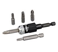 DEWALT DT71514-QZ Set per Avvitatura Composto da 6 Pezzi, 1 Porta Inserti Magnetico con Espulsione Detriti, PZ2, PZ3, T25 da 25 mm, PZ2, T20 da 50 mm