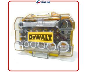 DEWALT DT71516-QZ KIT 24 PEZZI SERIE INSERTI+BUSSOLE+CHIAVE CRICCHETTO