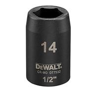 DeWalt DT7532-QZ Impact Socket (Shallow), 14 mm, 1/2