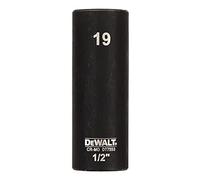DeWalt Chiave a bussola lunga DT7553-QZ 19 mm 1/2" resistente agli urti 1 pezzo