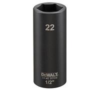 DeWalt DT7556-QZ Impact Socket (Deep), 22 mm 1/2