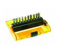 DEWALT DT7915-QZ - Juego de 11 piezas con puntas Torsión con "agarre adicional", incluye Pz 1, 2, 3 Ph 1, 2, 3 Planas de 4,5, 5.5, 6.5, 8mm, portapuntas magnético