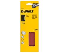 DEWALT DT8592-QZ - Lija 1/3 de hoja 93x230mm perforada, grano 120, para el lijado en seco de maderas y pinturas
