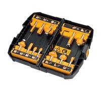 DeWalt DT90016-QZ Set Punte Fresa Router Albero 8 mm 12 Pezzi
