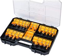 DeWalt DT90017-QZ Set Punte Fresa Router Albero 8 mm 22 Pezzi