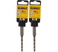 DEWALT DT9663-QZ - PUNTE SDS-PLUS HP A 2 TAGLIENTI - 6mm x 110x42mm (Confezione da 2)