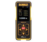 DW03101 Distanziometro laser Nero, Giallo 100 m, Telemetro Nero/Giallo, Distanziometro laser, m, Nero, Giallo, Digitale, 100 m, 1 mm