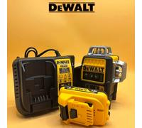 DEWALT DW089LG Livello laser verticale a 3 lati a 360 gradi con batteria al litio 12V Misuratore di livello orizzontale a luce verde a 12 linee per