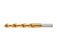 DEWALT DW1328 7/16-Inch Titanium Nitride 3/8-Inch Reduced Shank Split Point Twist Drill Bit, Gold
