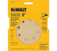 DEWALT DW4307 - Carta vetrata a 8 fori, confezione da 5
