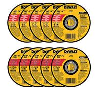 DeWalt DW8062 Mola da taglio sottile per smerigliatrice angolare in metallo 11,4 x 1,1 x 2,2 cm, confezione da 10