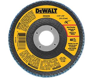 DeWalt DWA8206 40 Grit zirconia T27 flap, 4 - 1/5,1 cm "x 7/20,3 cm