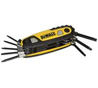 DEWALT DWHT70264 - Set di chiavi esagonali Torx con chiusura pieghevole, design ergonomico e durevole