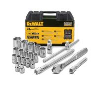 DEWALT DWMT19241 Set di prese metriche a cricchetto da 1/2" 22 pezzi