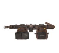 DEWALT DWST550113 Set di cinture per attrezzi in pelle nabuk 18 tasche