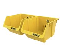 DEWALT DWST82813-1 - Set di 2 contenitori in plastica resistente per dadi, bulloni, viti e piccoli utensili in officina, garage o cantine