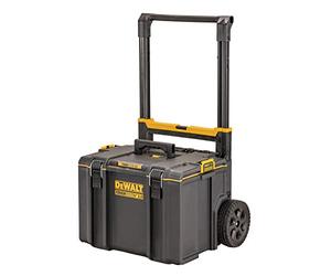 DEWALT DWST83295-1 - VASCA CON RUOTE - Schiuma strutturale di polipropilene espanso, Speciale disegn dell’apertura del coperchio con maniglia mobile per garantire il massimo volume di stoccaggio