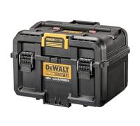 Dewalt Dwst83471-Qw 1/2 Tough System 2.0, Doppio Caricabatteria 4A con Carica Simultanea per Batteria Xr 18V, Flexvolt, Ventola Interna per Dissipazione Calore Quando Chiusa